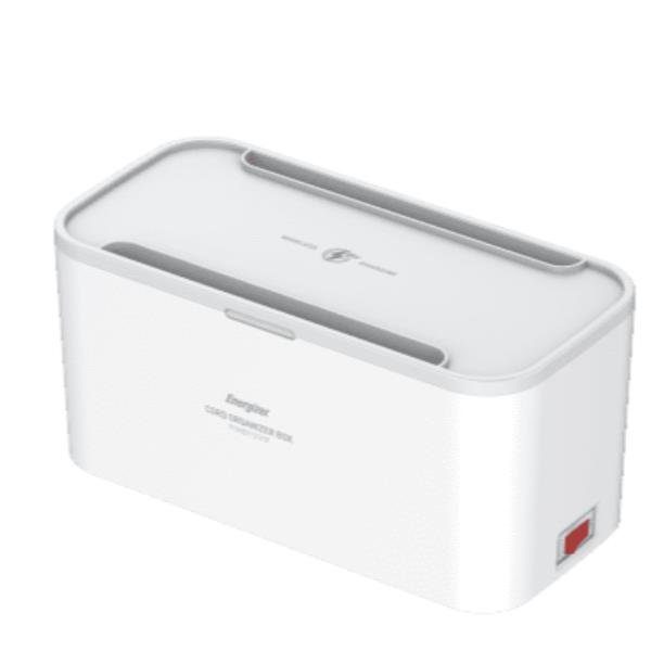 ENERGIZER MULTIPRESA BOX 5 SCHUKO + 3 USB + RICARICA WIRELESS DA 15 W GESTIONE POWERSAFE INTERRUTTORE CAVO 2 MT BIANCO