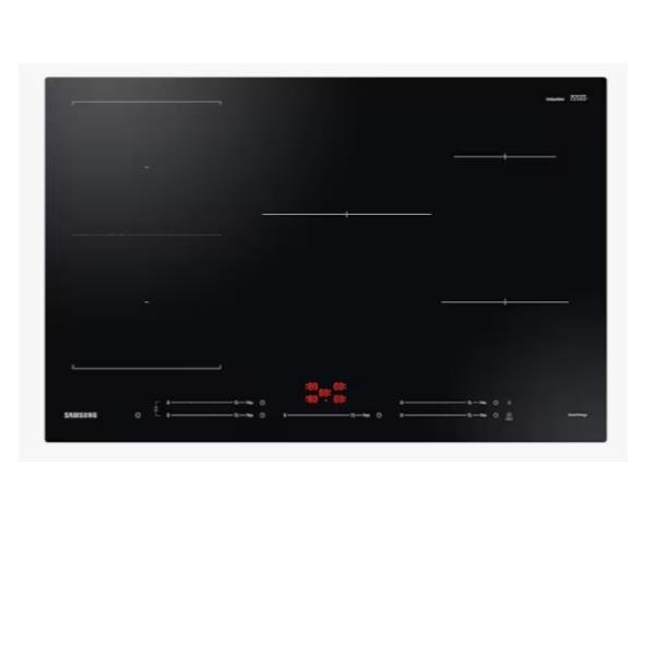 SAMSUNG NZ85C5047FK/U1 PIANO COTTURA A INDUZIONE 5 ZONE 80 CM PIANO IN VETRO CONTROLLO TOUCH NERO