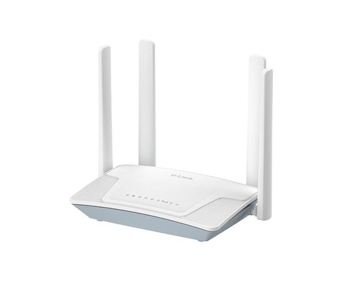 D-LINK G403C/E ROUTER 4G LTE N300 WI-FI 6 SWITCH A 3 PORTE 1GbE FINO A 32 DISPOSITIVI BIANCO