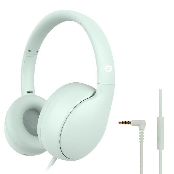 CONCEPTRONIC KIDS HEADSET CUFFIE PER BAMBINI JACK 3.5mm AUDIO LIMITATO A 85dB CAVO INTRECCIATO RESISTENTE 1.6 MT AZZURRO
