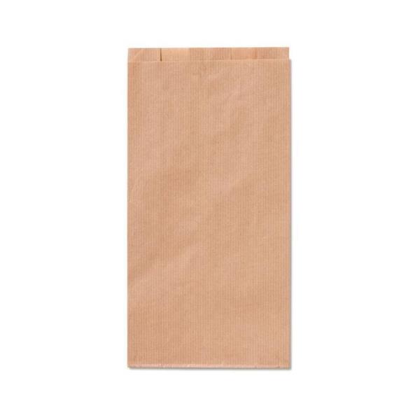 Sacchetti - carta kraft - 14x28 cm - soffietti laterali 5 cm - 45 gr - Rex Sadoch - avana - conf. 100 pezzi