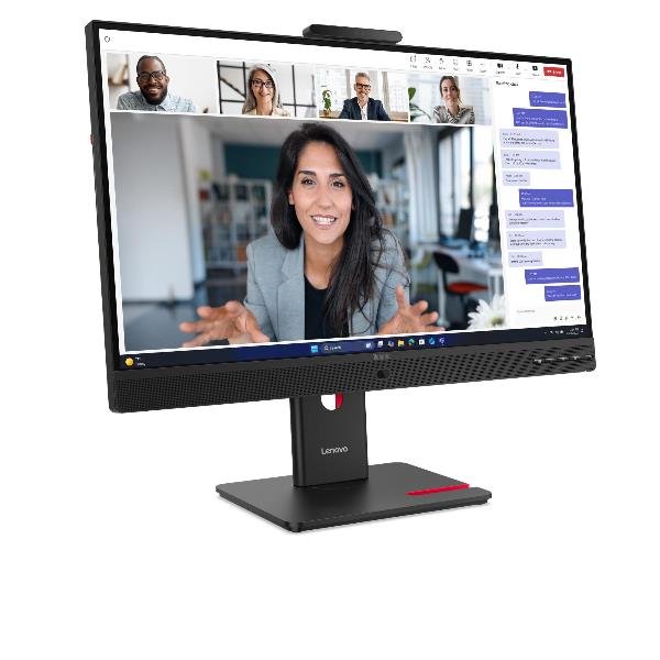 Lenovo ThinkVision T27QD-4v, 68,6 cm (27?), 2560 x 1440 Pixel, Quad HD, LCD, 6 ms, Nero