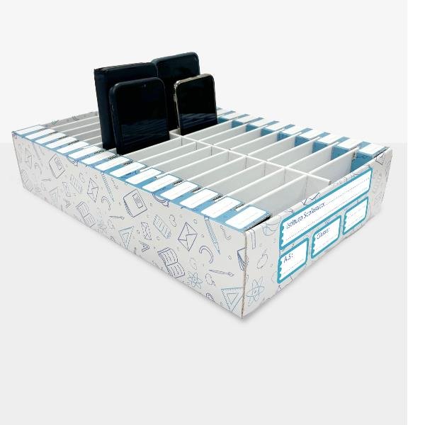 Contenitore portacellulari in cartone c/stampa 30 posti Industria …