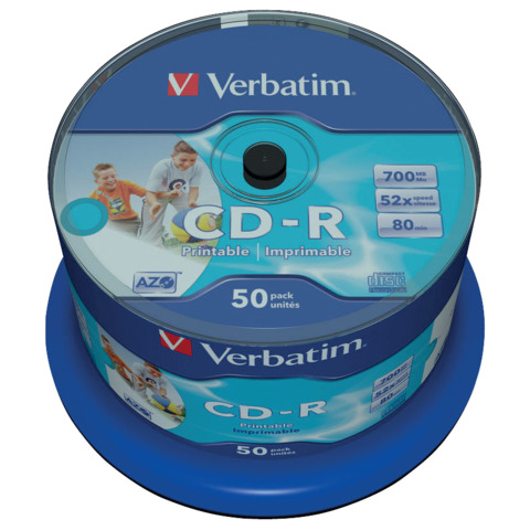 Verbatim - Scatola 50 CD-R Bulk Data Life …