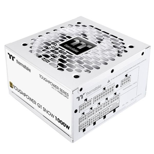 THERMALTAKE TOUGHPOWER GT 1000W SNOW ALIMENTATORE 80 PLUS GOLD COMPLETAMENTE MODULARE PCIe 5.1 ATX 3.1 BIANCO