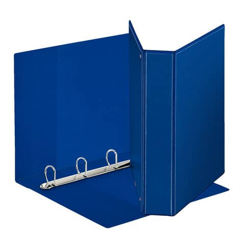 Raccoglitore personalizzabile Display - 22 x 30 cm - 4 anelli a D 50 mm - dorso 7,1 cm - blu - Esselte