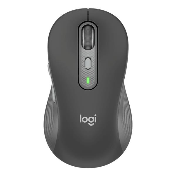 Logitech Signature Plus M750L, Mano destra, Ottico, RF senza fili + Bluetooth, 4000 DPI, Grafite