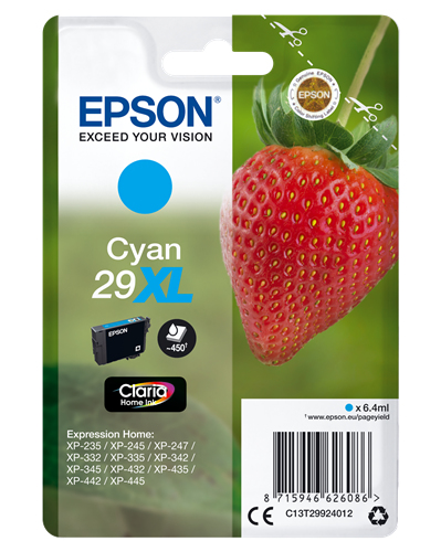 Epson - Cartuccia ink - 29XL - Ciano - C13T29924012 - 6,4ml