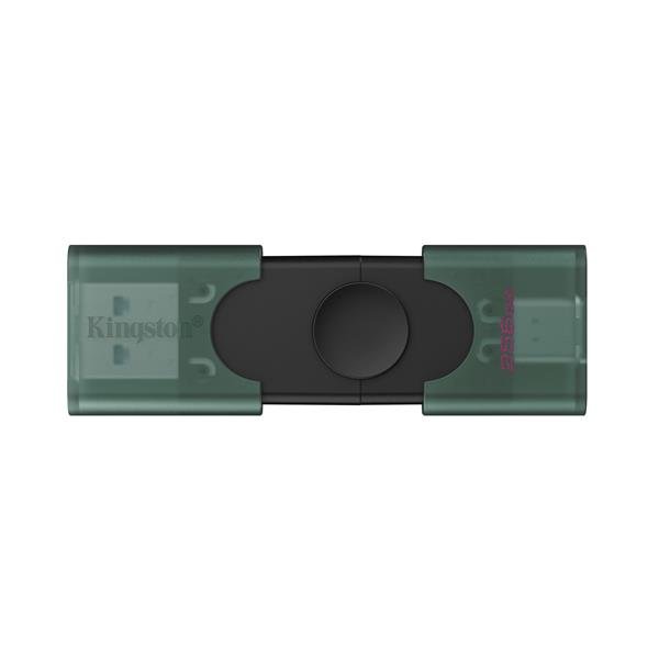 KINGSTON DATATRAVELER DUOG2 CHIAVETTA USB 256GB USB-A + USB-C 3.2 Gen 1 NERO VERDE