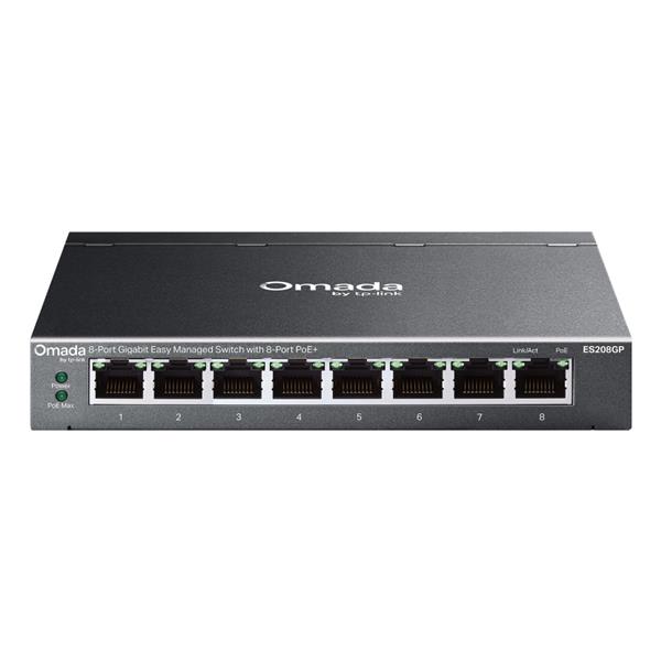 SWITCH 8P LAN GIGABIT POE+ TP-LINK ES208GP EASY MANAGED 4P GIGABIT POE (INTEG,CONTR.OMADA SDN)
