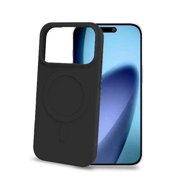 CELLY APPLE iPHONE 17 PRO COVER IN MORBIDO TPU MAGSAFE COMPATIBILE CON RICARICA WIRELESS MAGNETICA NERO
