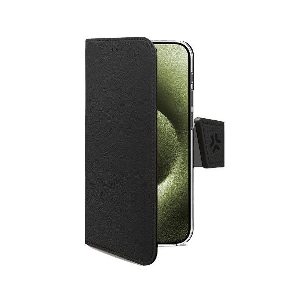 CELLY APPLE iPHONE 17 CUSTODIA Magsafe A LIBRO IN SIMILPELLE CON CHIUSURA FLAP MAGNETICO TASCHINE INTERNE PORTADOCUMENTI E FUNZIONE STAND NERO