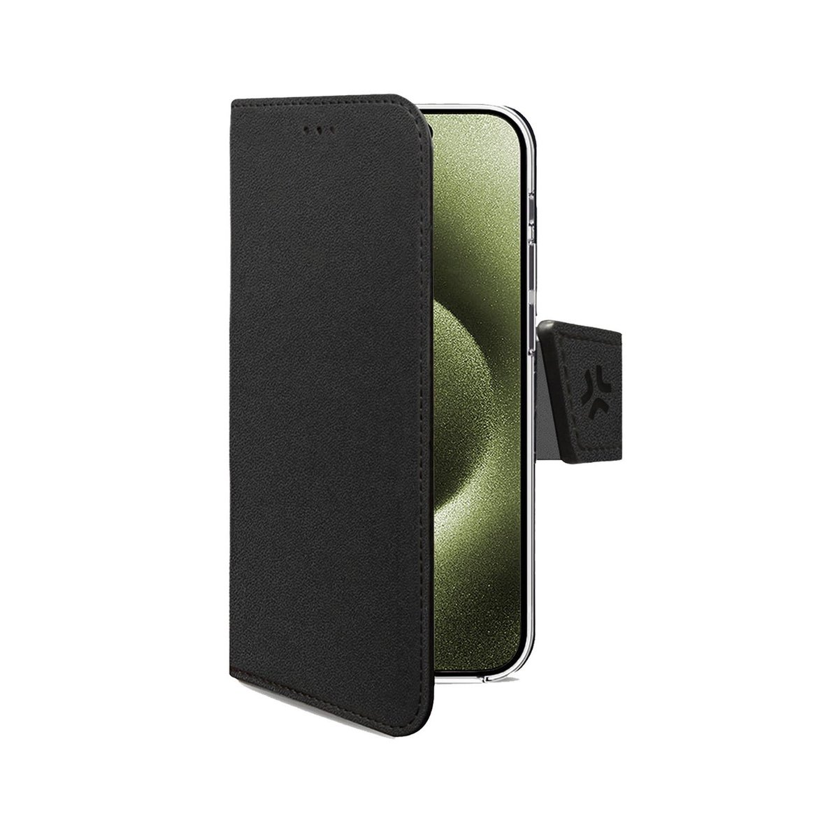 CELLY APPLE iPHONE 17 CUSTODIA A LIBRO IN SIMILPELLE CON CHIUSURA FLAP MAGNETICO TASCHINE INTERNE PORTADOCUMENTI E FUNZIONE STAND NERO