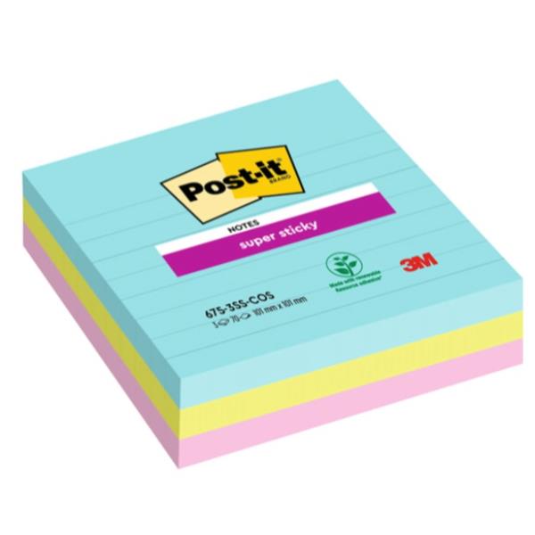 Blocco Post-it Super Sticky - 675-3SS-COS - a …