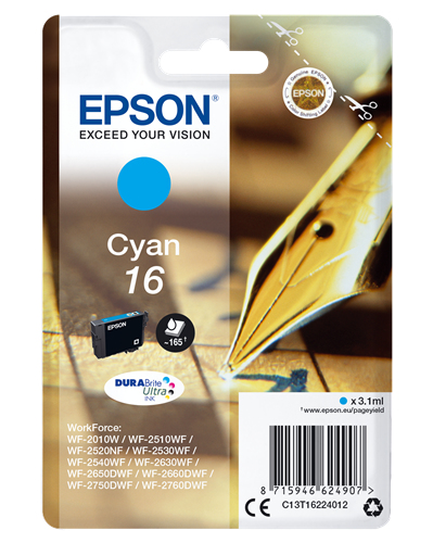 Epson - Cartuccia ink - 16 - Ciano - C13T16224012 - 3,1ml