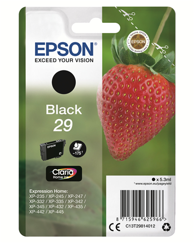 Epson - Cartuccia ink - 29 - Nero - C13T29814012 - 5,3ml
