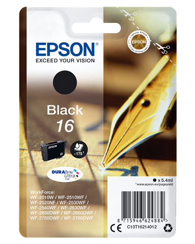 Epson - Cartuccia ink - 16 - Nero - C13T16214012 - 5,4ml