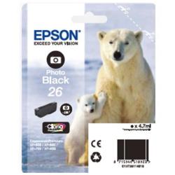 Epson - Cartuccia ink - 26 - Nero Photo - C13T26114012 - 4,7ml