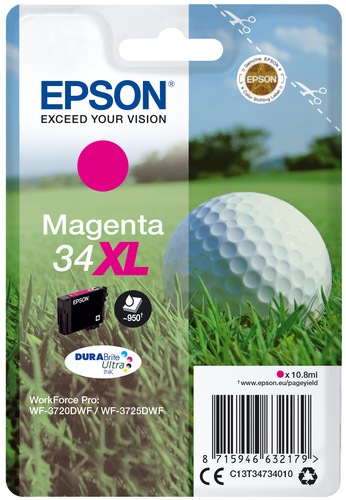 Epson - Cartuccia ink - 34XL - Magenta - C13T34734010 - 10,8ml