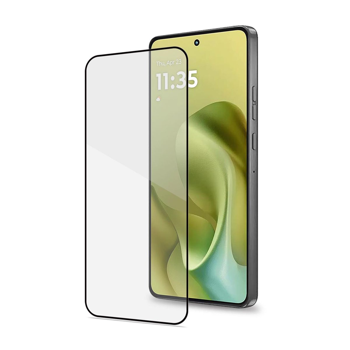 CELLY MOTOROLA MOTO G86/86 POWER FULL GLASS PROTEGGI SCHERMO IN VETRO TEMPERATO 9H BORDO NERO