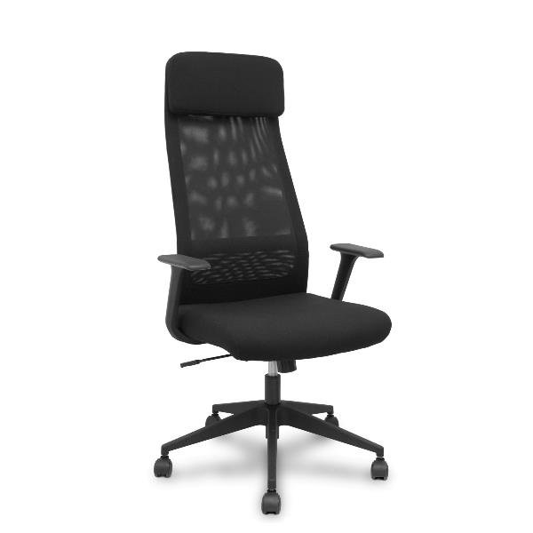 Tavolo alto Woody 80x80xH.105 cm con gambe rovere Artexport piano nero 6401-DKC-8C-AQ