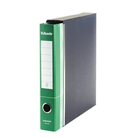 Registratore Essentials G72 - dorso 5 cm - commerciale 23 x 30 cm - verde - Esselte