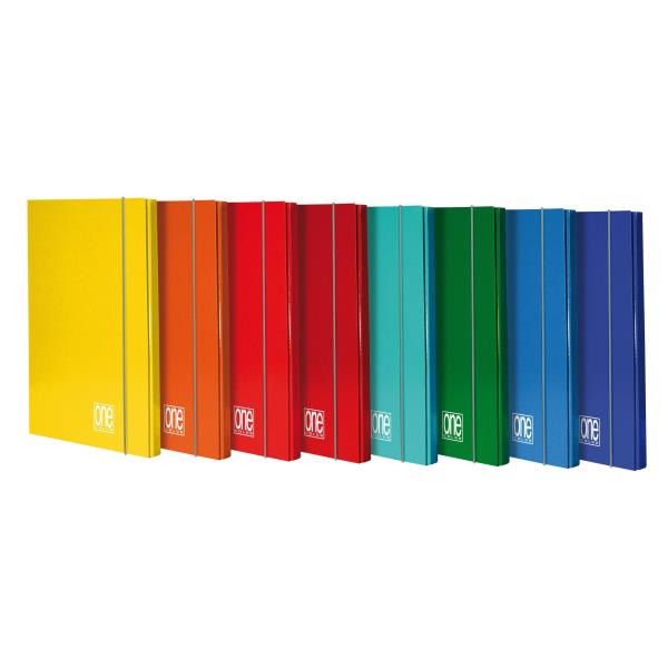 Cartella 3 lembi con elastico One Color - …