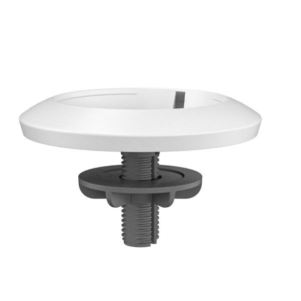 Logitech Rally Table and Ceiling Mount for Rally Mic Pod - Staffa - per microfono - bianco - installabile a soffitto - per Rally Bar, Bar Mini, Mic Pod, Plus