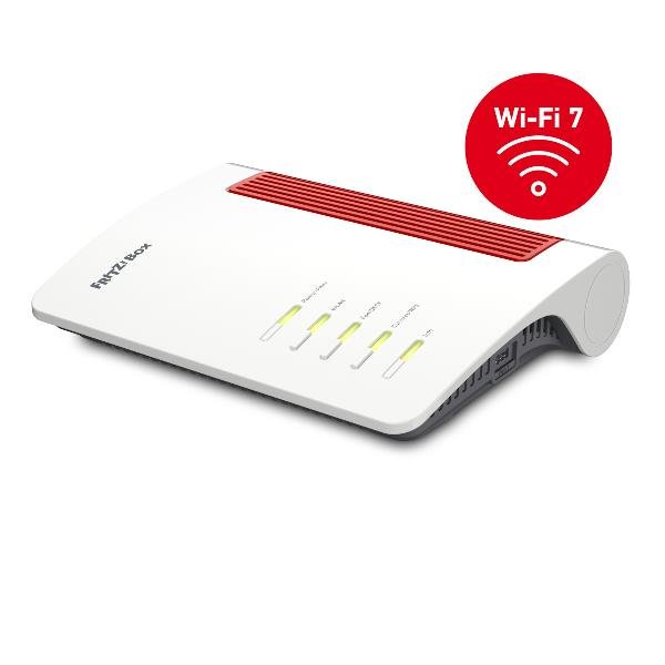 FRITZ!BOX 5690 INTERNATIONAL ROUTER PER FIBRA OTTICA (AON/GPON) WI-FI 7 FINO A 6.448 Mbit/s MESH