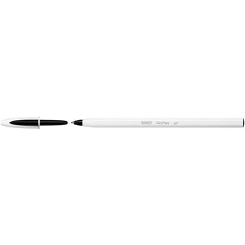 Penna a sfera Cristal Up con cappuccio - punta media 1,2mm - nero - Bic - conf. 20 pezzi