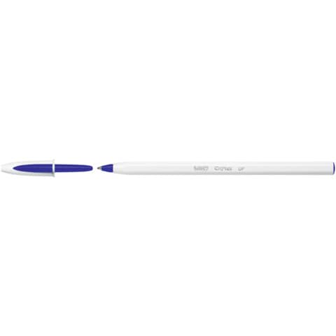 Penna a sfera Cristal Up con cappuccio - punta media 1,2mm - blu - Bic - conf. 20 pezzi