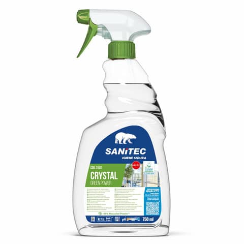 Detergente Green Power Vetri - Sanitec - trigger da 750 ml