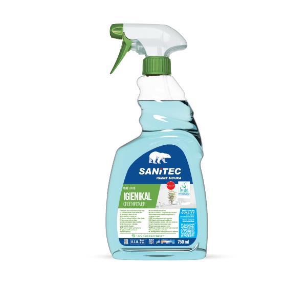 Detergente disincrostante Igienikal Green Power - trigger 750 ml - non profumato - Sanitec