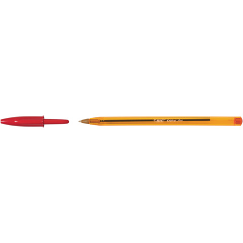 Penna sfera Cristal - punta fine 0,8 mm - rosso - Bic - conf. 50 pezzi