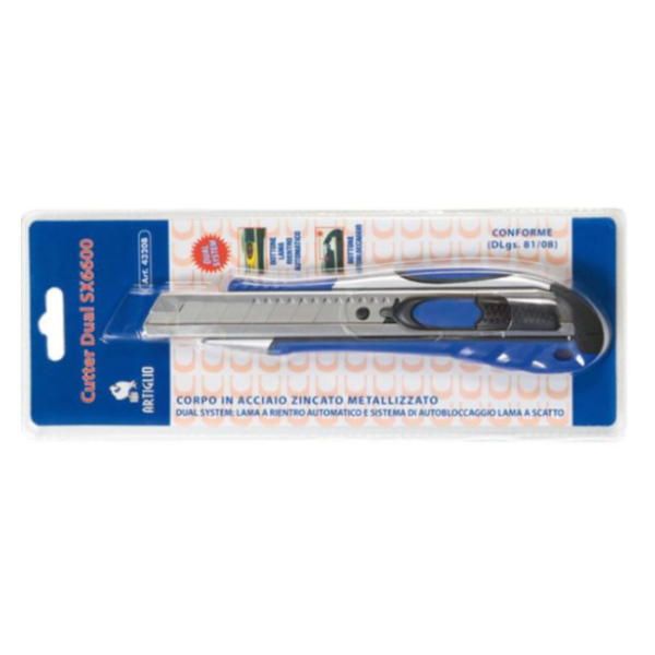 Cutter Dual System SX 6600 - larghezza lama 18 mm - Artiglio