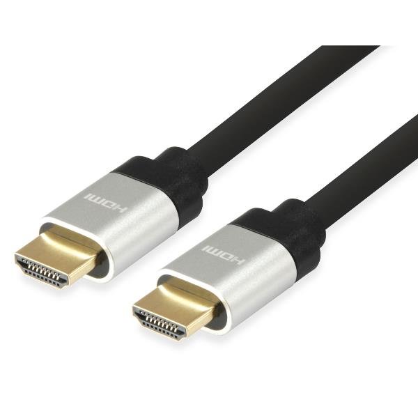 EQUIP CAVO HDMI 2.0 HIGH SPEED 4K/60Hz CON ETHERNET ATTACCHI IN ALLUMINIO CONTATTI PLACCATI ORO MASCHIO-MASCHIO 10 MT NERO