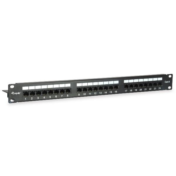 EQUIP CAT.6 PATCH PANEL 24-PORT 19 INCH 1