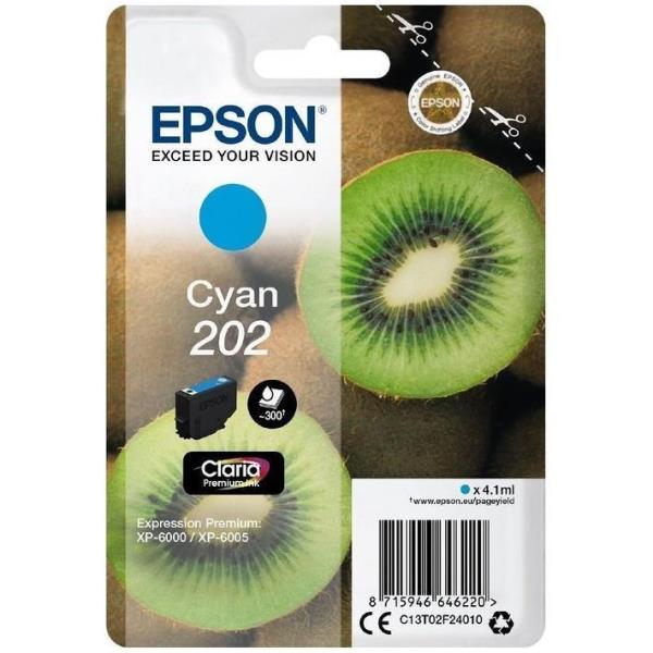 Epson - Cartuccia ink - 202 - Ciano - C13T02F24010 - 4,1ml