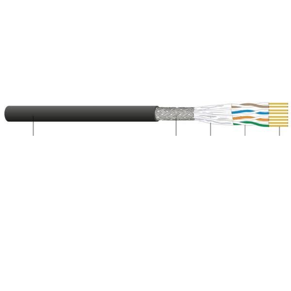 Cablaggio in Rame - CAVO SFTP CAT.6AFCA NERO …