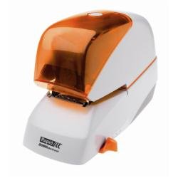 Rapid Supreme 5080e - Graffatrice elettrica - 80 fogli / 8 mm - plastica, metallo - argento, arancione