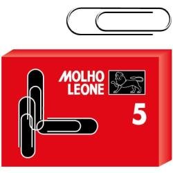 Molho Leone - Clip per carta - No. 5 - acciaio galvanizzato - pacco da 100
