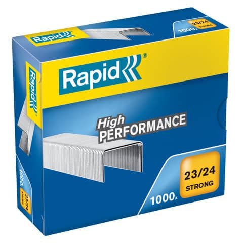 Rapid Strong - Punti metallici - 23/24 - acciaio galvanizzato - pacco da 1000 - per P/N: 23633700