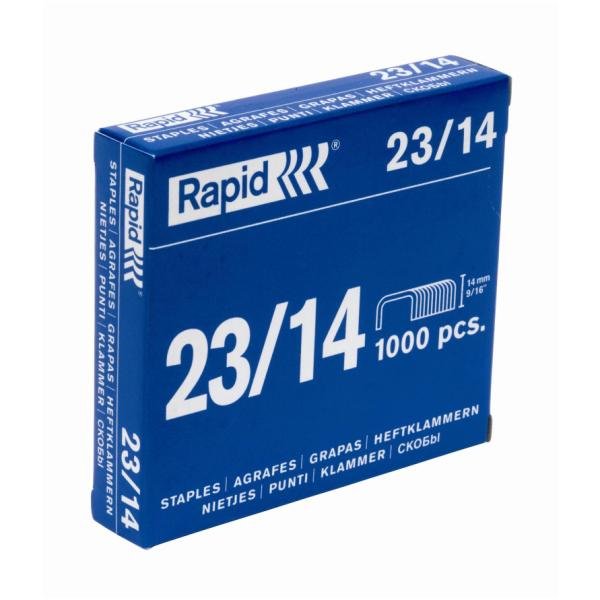 Rapid Standard - Punti metallici - 23/12 - 12 mm - acciaio galvanizzato - pacco da 1000 - per Fashion HD110