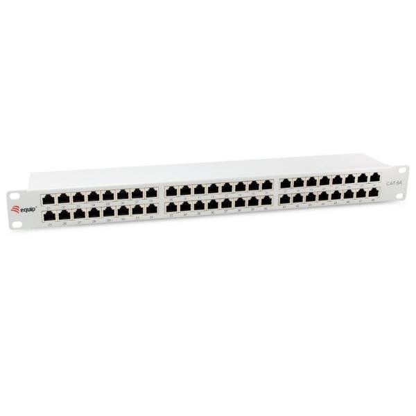 EQUIP 48-PORT CAT.6A SHIELDED PATCH PANEL