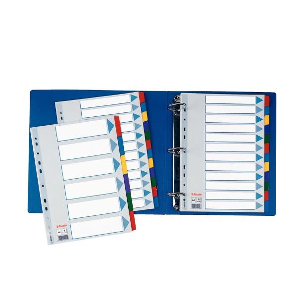 Intercalare Mylar -12 tasti colorati - A4 - …