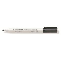 STAEDTLER Lumocolor compact - Marcatore - per vetro, lavagna bianca, porcellana - nero - 1-2 mm