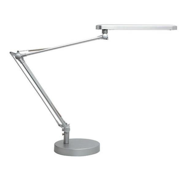 Unilux Mambo - Lampada da tavolo - lampadina LED - classe A+ - 4000 K - grigio metallo