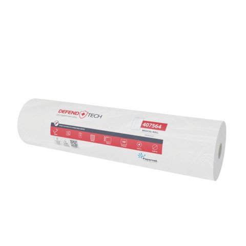 PAPERNET LENZUOLINO MEDICO IN PURA CELLULOSA 2 VELI ROTOLO DA 69MT 189 STRAPPI 59.2X36.5 CM BIANCO CONF 6 Pz.