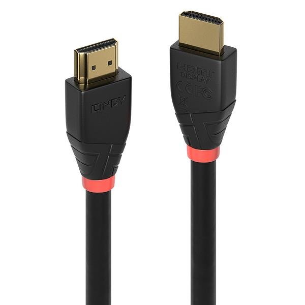 Lindy - Cavo HDMI - HDMI maschio a HDMI maschio - 20 m - schermato - nero - di forma rotonda, supporto 4K, attivo