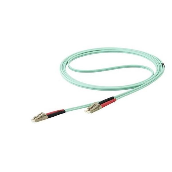 StarTech.com Cavo Fibra Ottica patch Multimodale LC a LC Duplex 50/125 OM4 - 10m - 40/100Gb -Turchese - LSZH (450FBLCLC10) - 10Gb - Cavo patch - LC multi-mode (M) a LC multi-mode (M) - 10 m - fibra ottica - duplex - 50 / 125 micron - OM4 - aqua